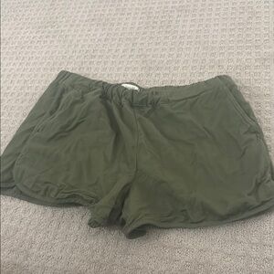 Women's Olive Green Shorts